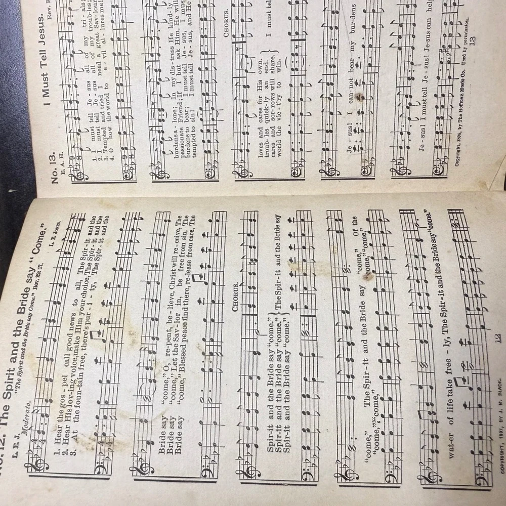 The Chorus of Praise James M Black Vintage‎ Music Book 1907 Antique
